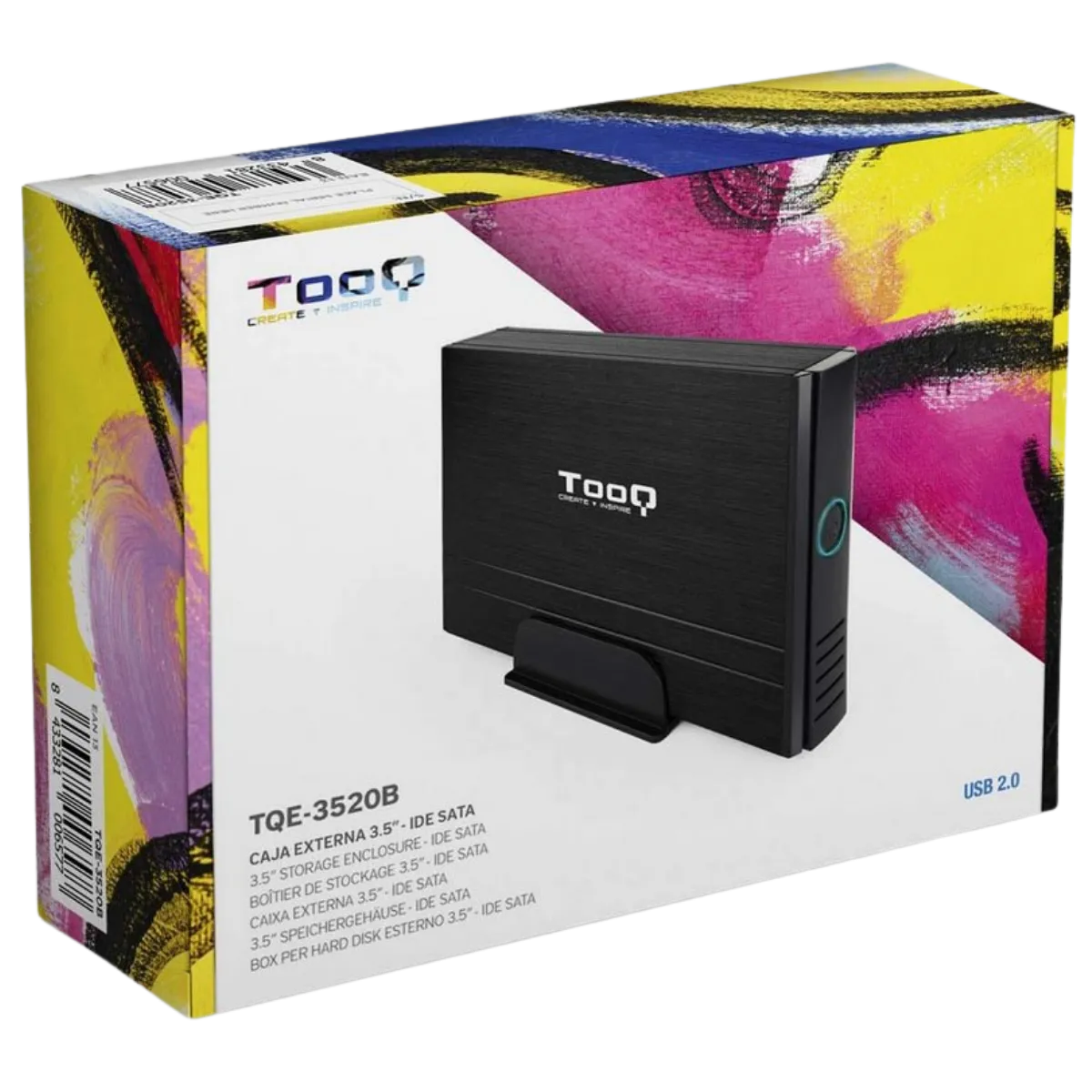 CARCASA EXTERNA DISCO DURO TQE-3520B 3.5 SATA