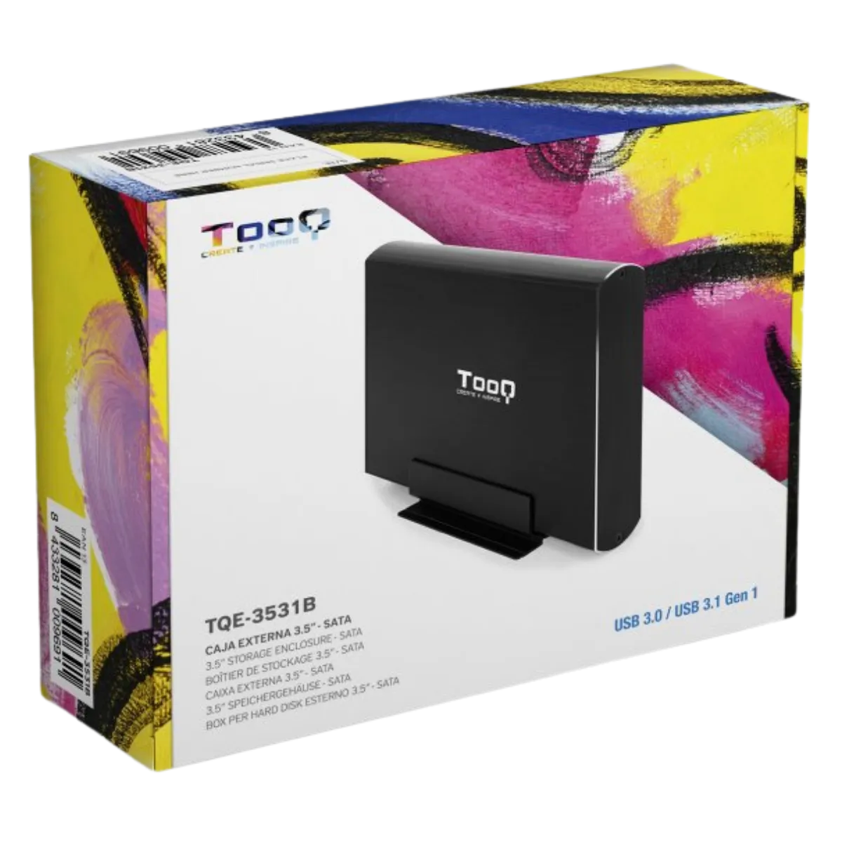 CARCASA EXTERNA DISCO DURO TQE-3531B 3.5 SATA