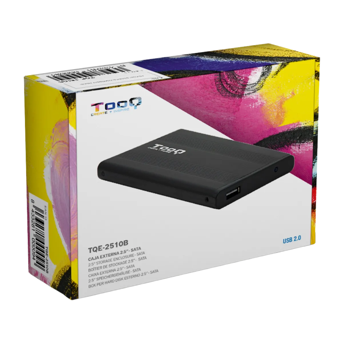 CARCASA EXTERNA DISCO DURO TQE-2510B 2.5 SATA