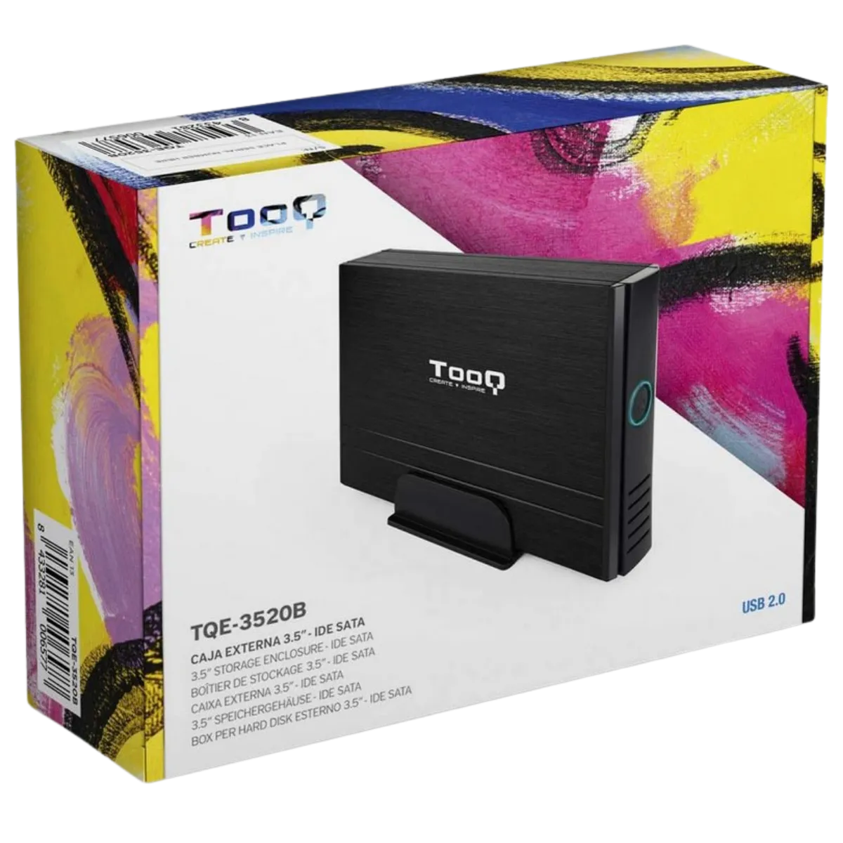 CARCASA EXTERNA DISCO DURO TooQ TQE-3520B USB 2.0